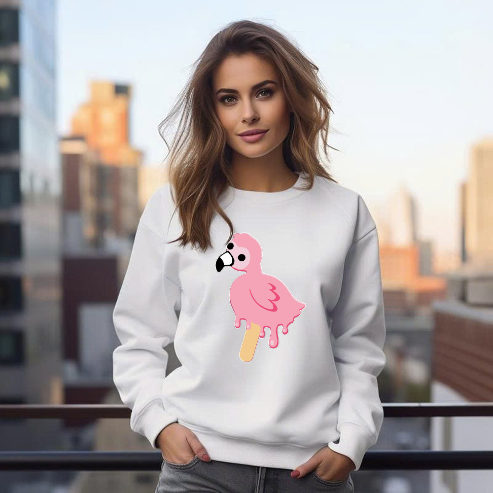 Flamingo Cream Shirt Cute Adorable Animal Sweatshirt Gift Ideas For Mother