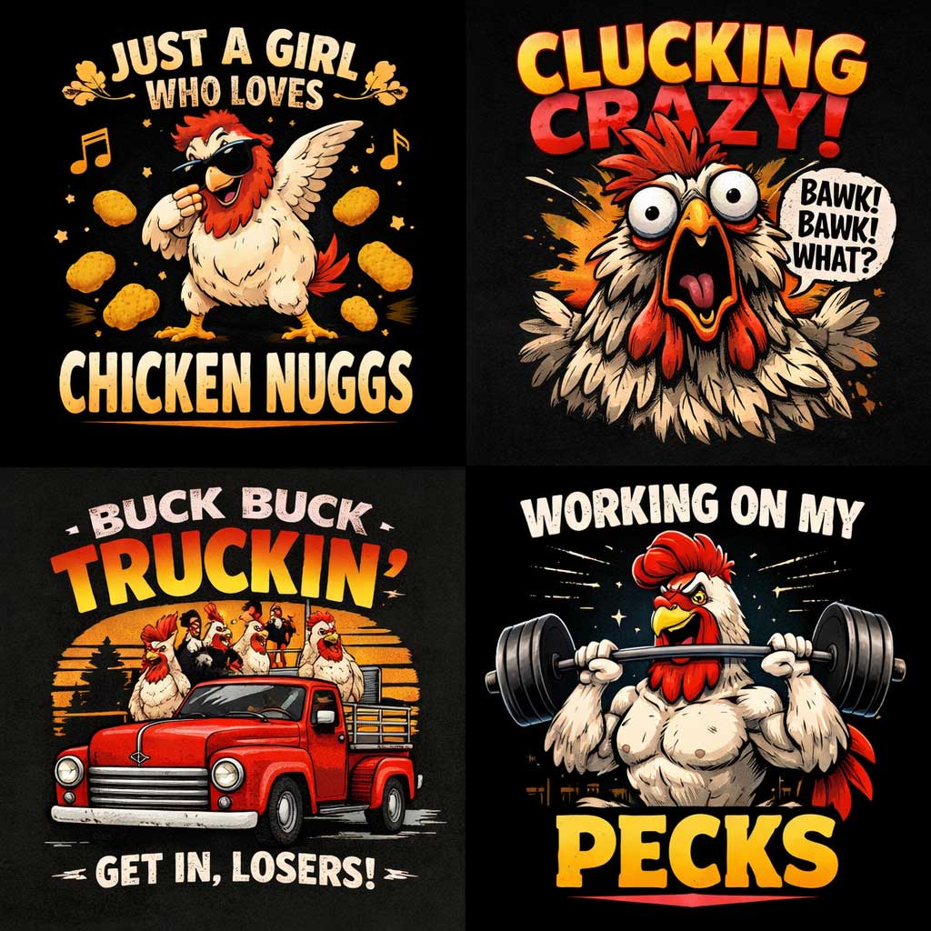 Funny Chicken Shirts That Make Everyone Smile