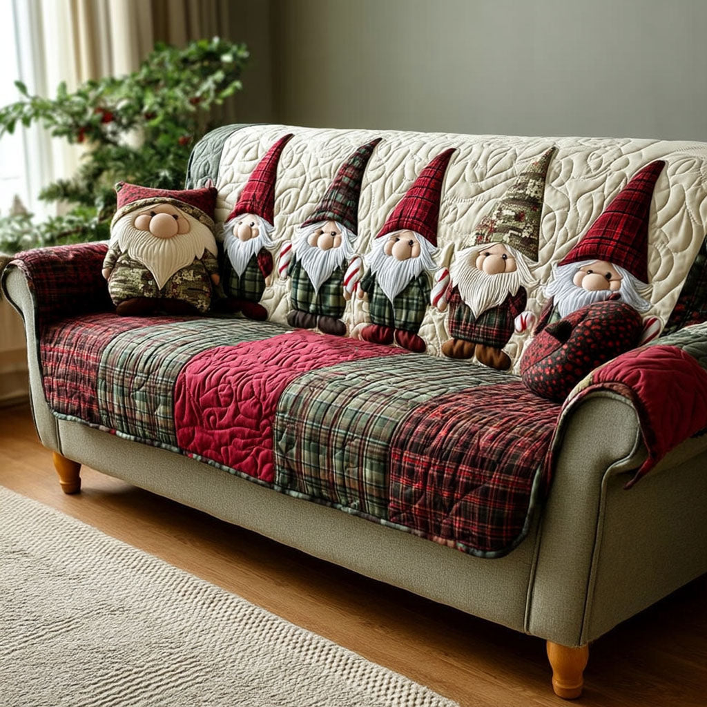 Nordic Beard Trio Quilted Couch Cover Cat Scratch Furniture Protector Mother’s Day Gifts For Grandma – Trendwearapparel