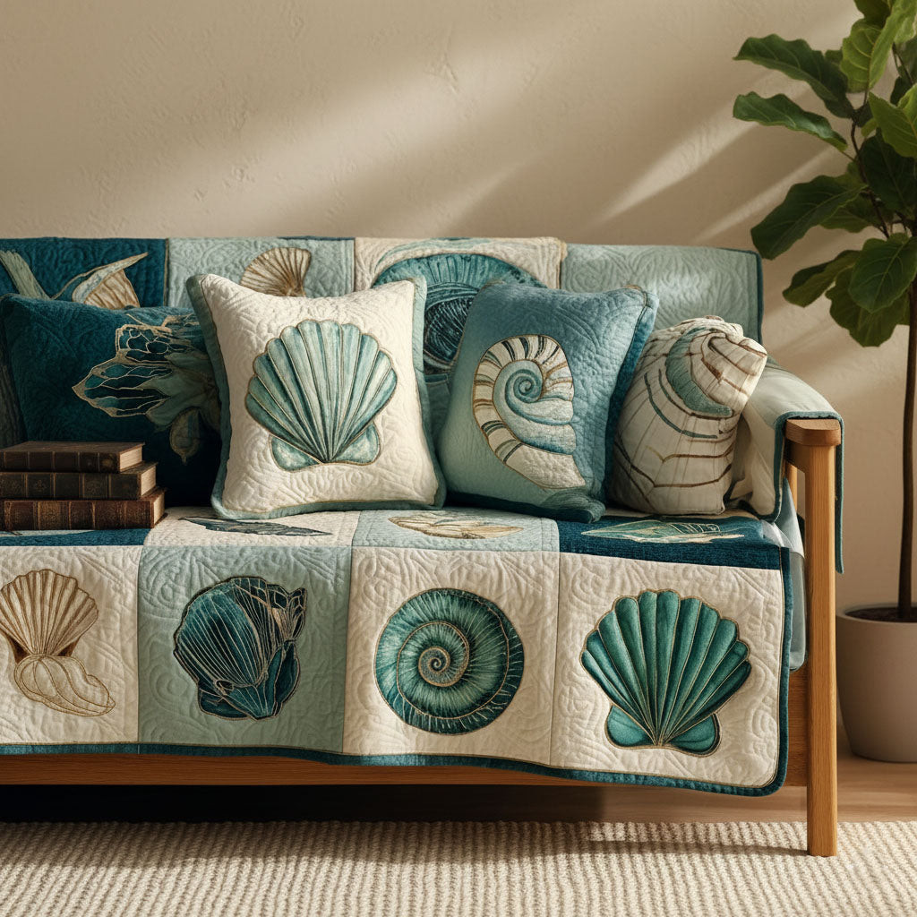 Ocean Light Quilted Couch Cover Washable Sofa Pet Protector Mother’s Day Gifts For Grandma – Trendwearapparel