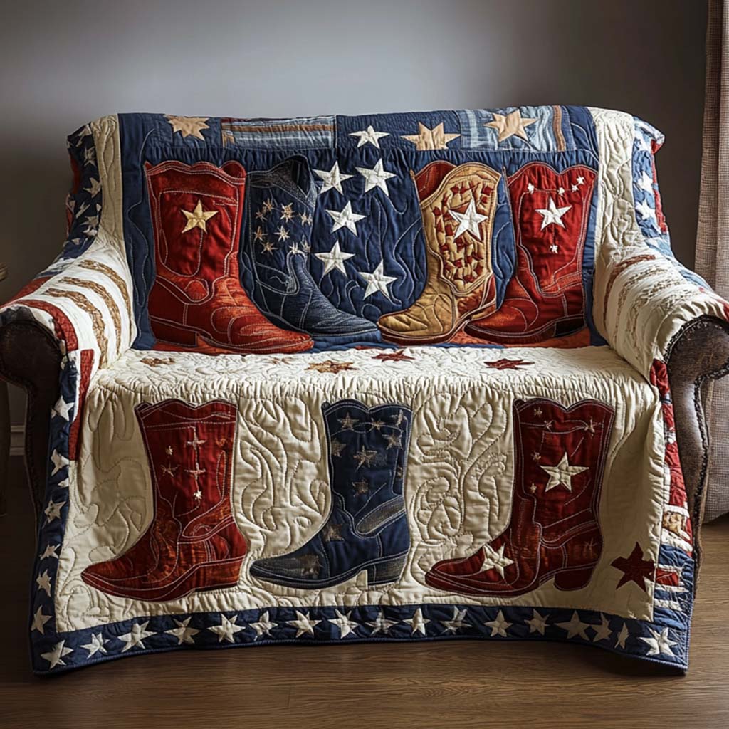 Old West Quilted Couch Cover Washable Sofa Slipcover For Cats Mother’s Day Gifts For Grandma – Trendwearapparel